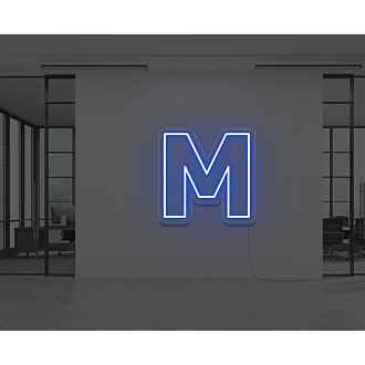 Neonbuchstabe M