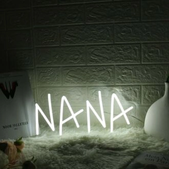 NANA White Name Neon Sign