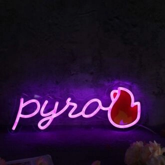Pyro Pink Neon Sign