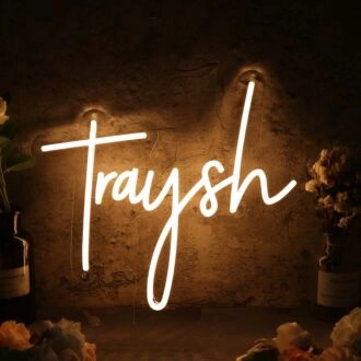 Traysh Yellow Neon Sign
