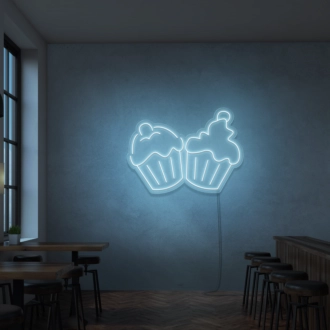 Neon-Cupcake-Schilder