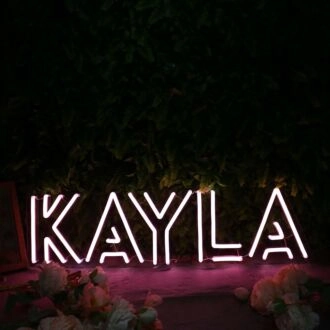 Kayla Purple Neon Sign