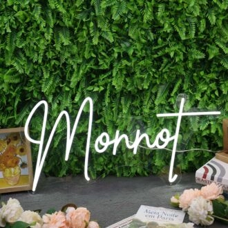 Monnot White Neon Sign