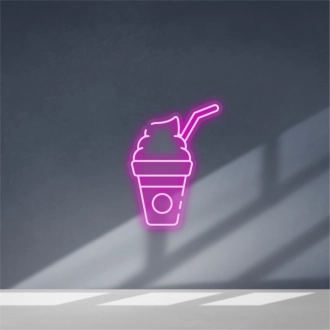 Milchshake-Neonschilder