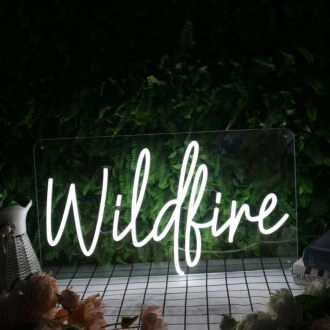Wildfire White Neon Sign
