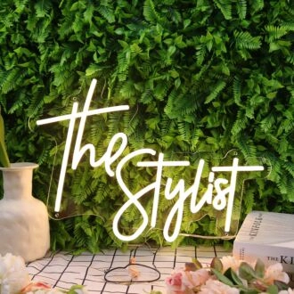 The Stylist Yellow Neon Sign