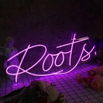 Roots Purple Neon Sign