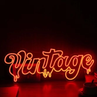 Melting Vintage Red Custom Neon Sign