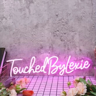Touched By Lexie Purple Neon Sign