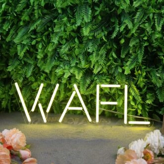 WAFL Yellow LED Neon Sign