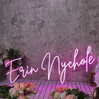 Erin Nychole Pink Neon Sign