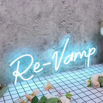 Re-Vamp Blue Neon Sign
