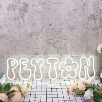 Peyton White Custom Neon Sign