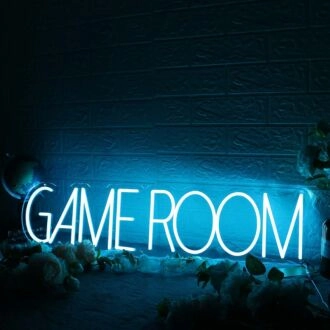 Game Room Blue Neon Sign