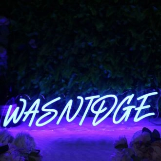 Wasnidge Blue Neon Sign