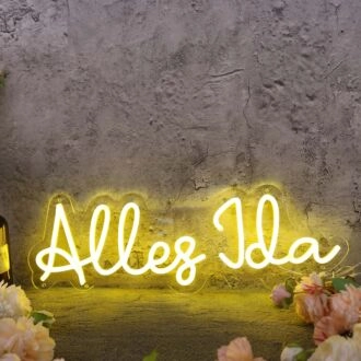 Alles Jda Yellow Neon Sign