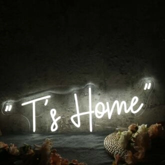 Ts Home White Neon Sign