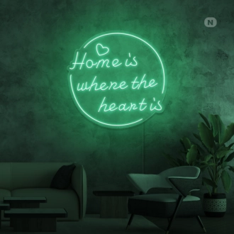 Home is where the heart is Neon Signs