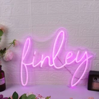 Finley Purple Neon Sign