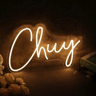 Chuy Yellow Neon Sign