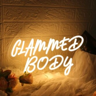 Glammed Body Yellow LED Neon Sign