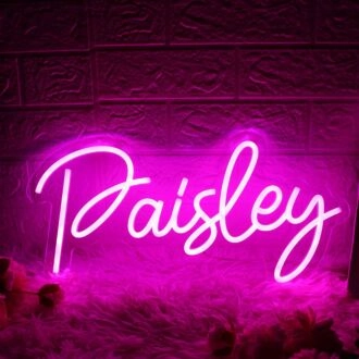 Paisley Pink Neon Sign