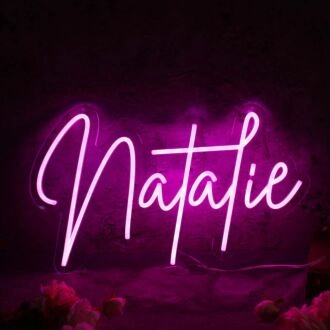 Natalie Purple Neon Sign