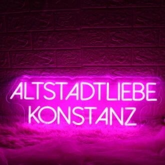 Altstadtliebe Konstanz Pink Neon Sign