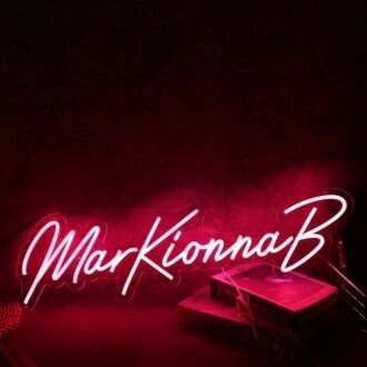 MarkKionnaB Red Neon Sign
