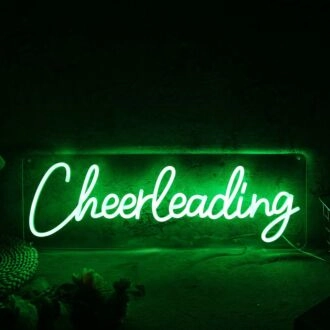 Cheer Leading Green Neon Sign