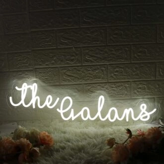 The Galans White Neon Sign