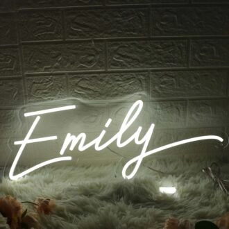 Emily White Neon Sign