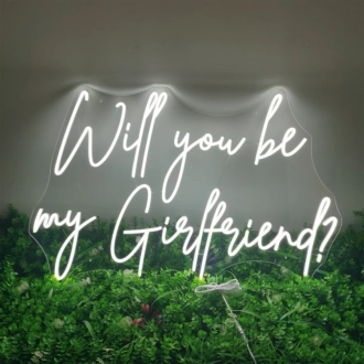 Will You Be My Girlfriend Neon Sign v2