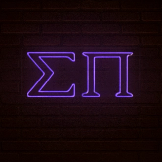 Sigma Pi ΣΠ LED Neon Sign for Brotherhood Events and Fraternity Decor