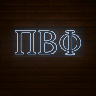 Pi Beta Phi ΠΒΦ LED Neon Sign Showcasing Sisterhood and Sorority Spirit