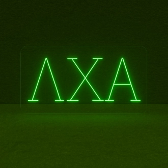 Lambda Chi Alpha ΛΧΑ LED Neon Sign Celebrating Brotherhood and Service