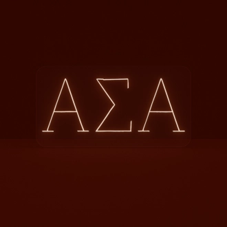 Alpha Sigma Alpha ΑΣΑ LED Neon Sign Celebrating Sisterhood and Excellence