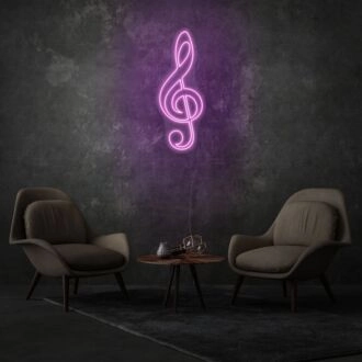 Clef LED Neon Sign
