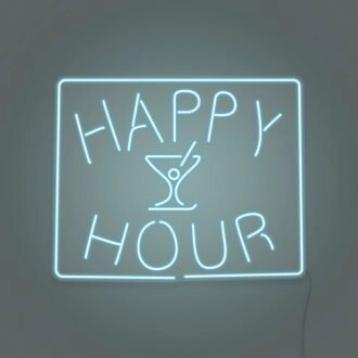 Customize Happy Hour LED Neon Sign
