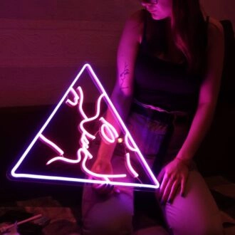 Couple Kissing Aesthetic LED Light Sign