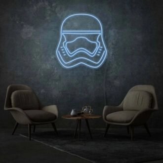 LED-Neonschild mit Stormtrooper-Kopf