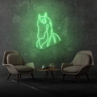 Horse Head Aesthetic Neon Lights