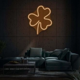 Klee Neon Glück und Natur im Grünen Glühen