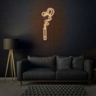 Cigarette Smoke Neon Edgy and Atmospheric