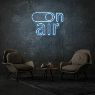 On Air Sign Neon Dynamic Broadcasting Energy