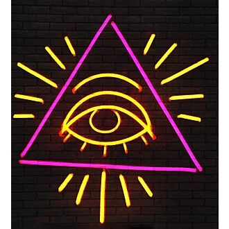 Auge der Pyramide Wanddekor Neonzeichen