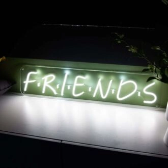 Friends Neon Sign Celebrating Friendship and Togetherness