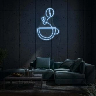 Aromatischer Kaffee Neonzeichen Liebe für die Kaffeekultur