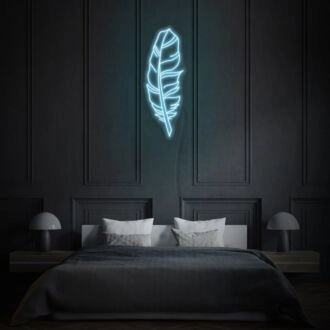 Feather Neon Art Delicate and Ethereal Beauty