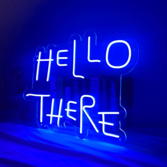"Hello There" Led Neon Sign